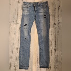 AG Adriano Goldschmeid Super Skinny Angle Denim, Size 26R